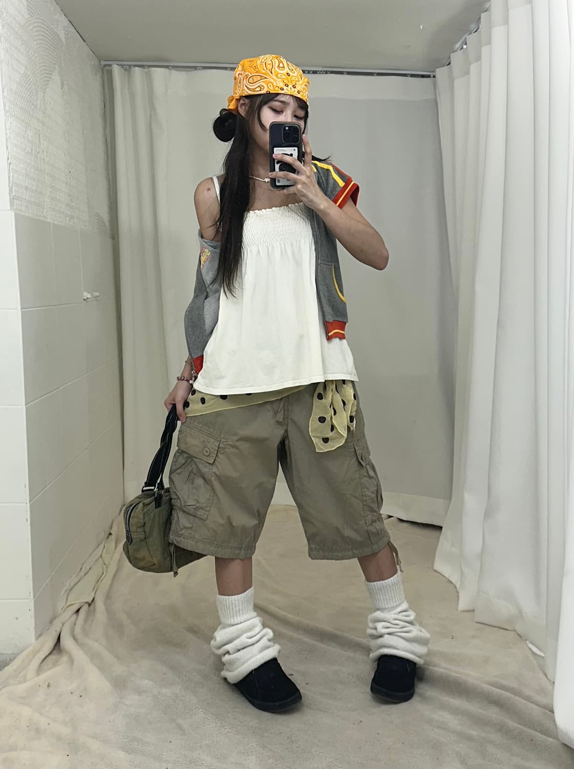 빈티지 러힙 카고팬츠 괴짜 코디세트 상품이미지2