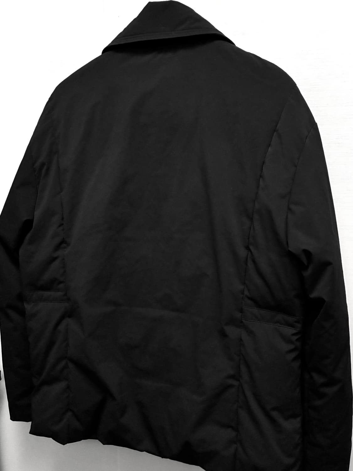 (L/100)TIME HOMME 타임옴므 미니멀 구스 다운 패딩 블랙 상품이미지8