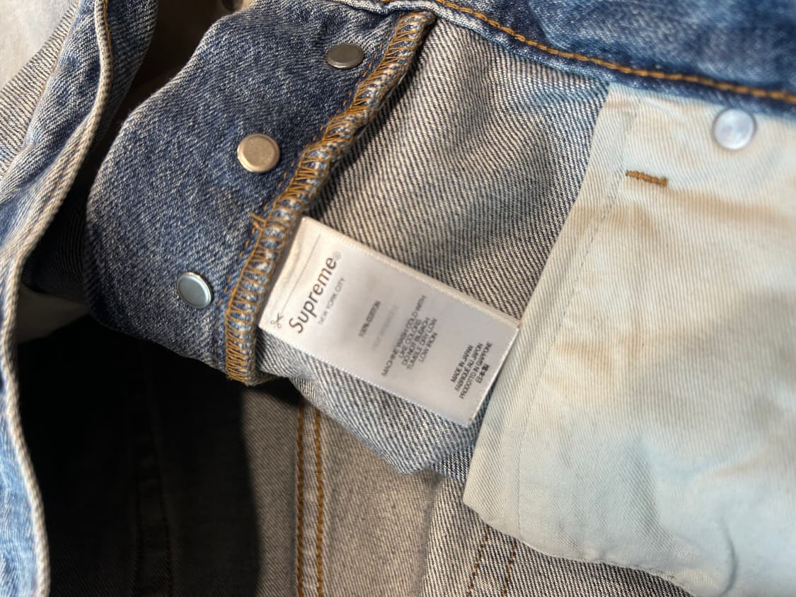 34슈프림 디스트레스드 루즈핏 셀비지 진 상품이미지7