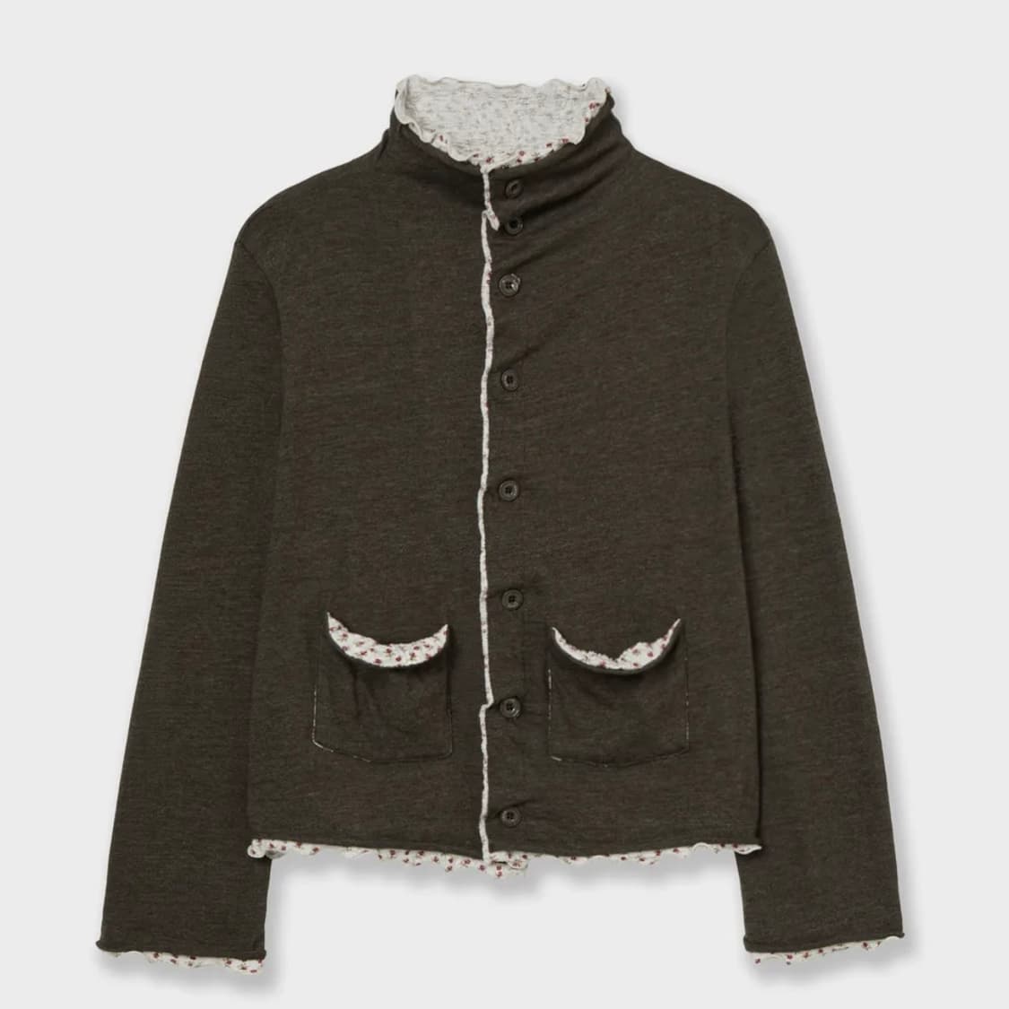 aeae 카키 레이어드 가디건 [KHAKI] 상품이미지1