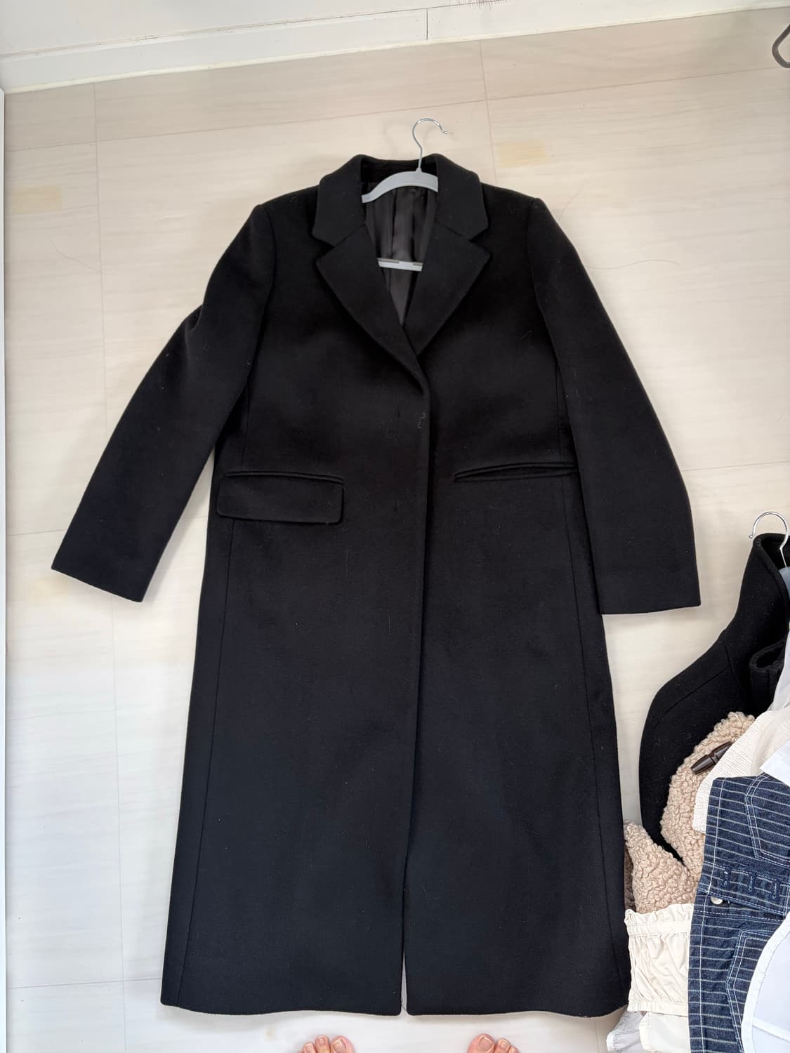 무신사 스탠다드 블랙 코트 상품이미지1