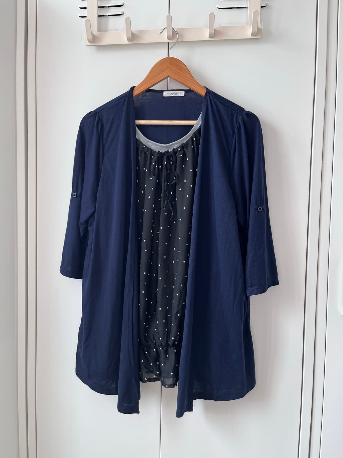 Naturalstore calof 도트 레이어드 바선생 원피스 상품이미지6