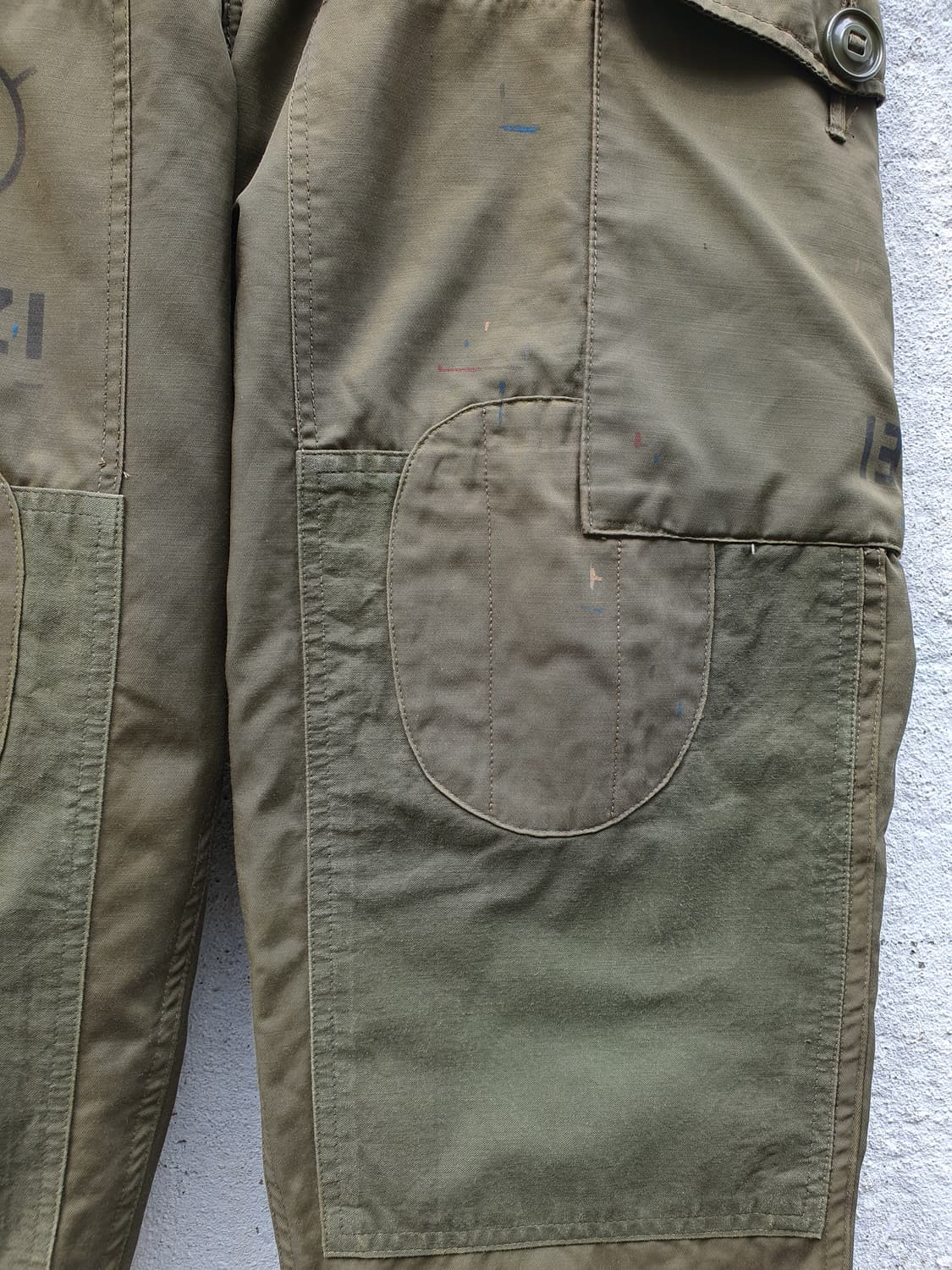 70s 빈티지 캐나다군 윈드팬츠 빈티지 커스텀 상품이미지8