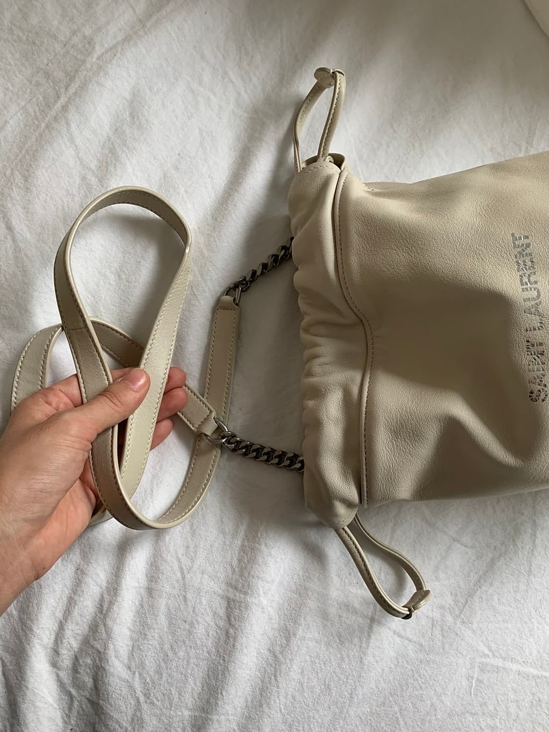 생로랑 테디 버킷백 스몰 상품이미지7