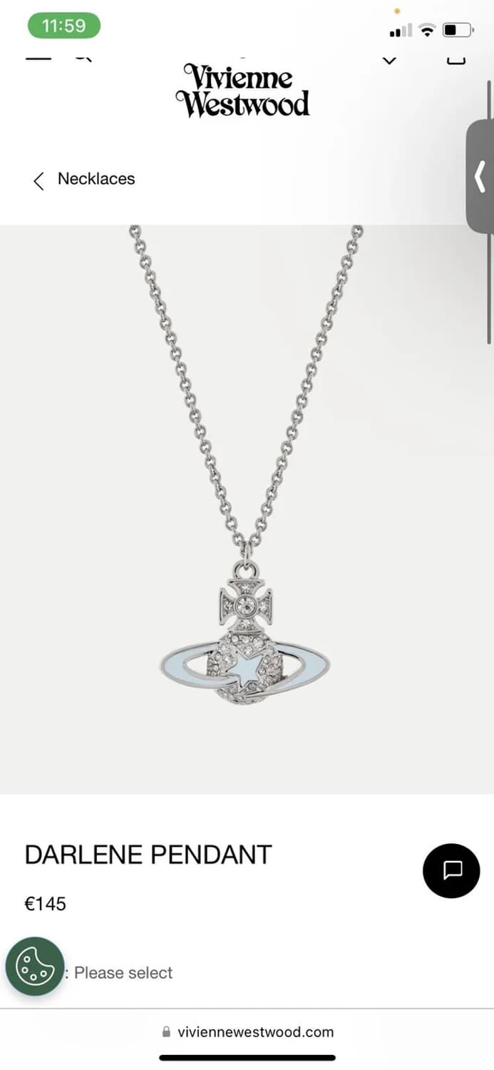 비비안웨스트우드 달린 오브 펜던트 네크리스 상품이미지1