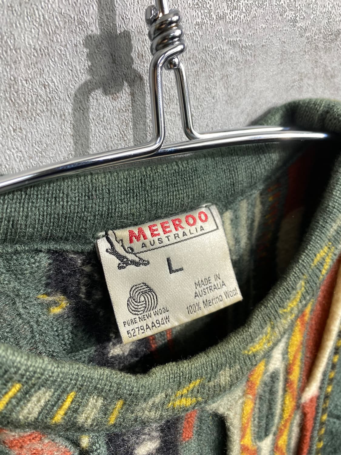 [M-L] 90s MEEROO 오스트레일리아 빈티지 케이블니트 상품이미지4