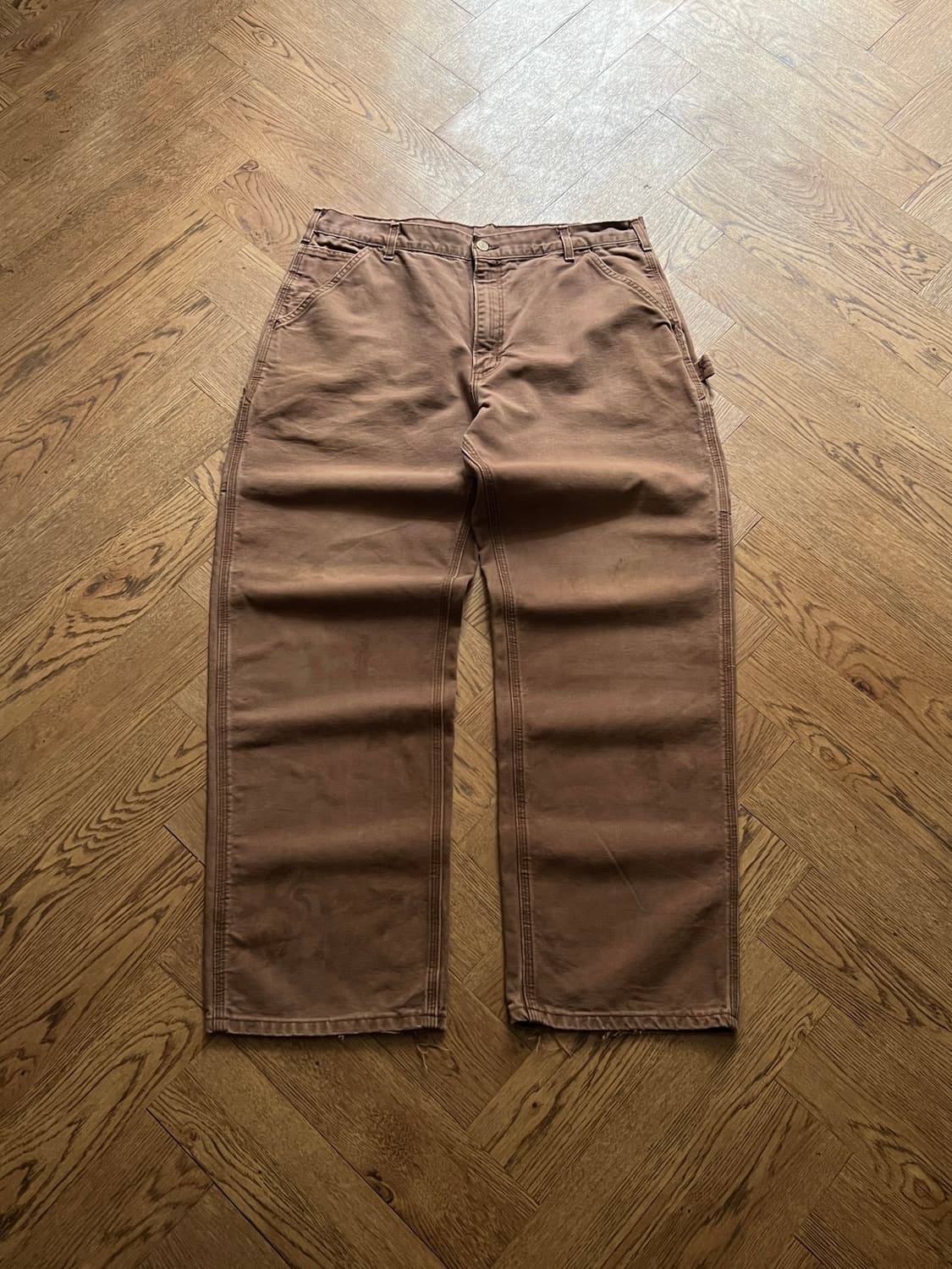 [36]칼하트 Made in USA 다크브라운 카펜터 워크 팬츠 상품이미지2