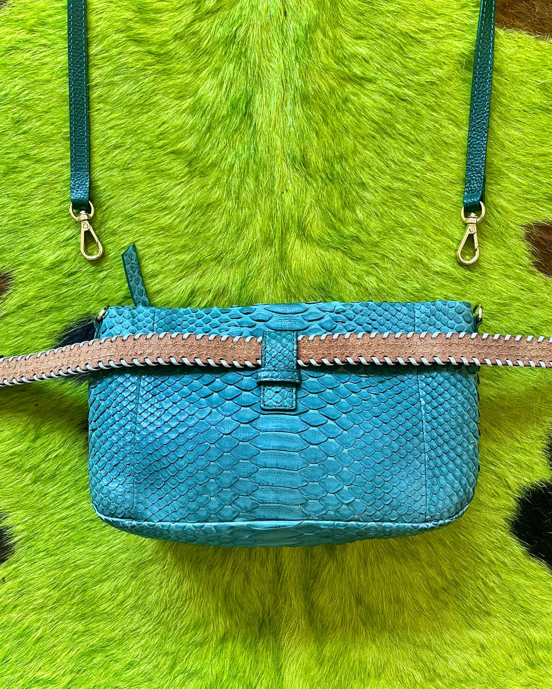 Native Real Python Skin Leather Bag 상품이미지6