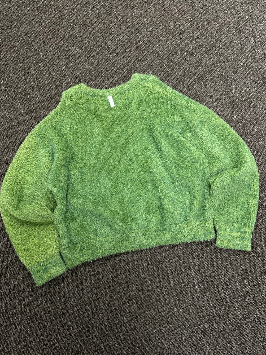 XL)노매뉴얼 퍼즈 헤어리 니트 그래스 그린 스웨터 상품이미지8
