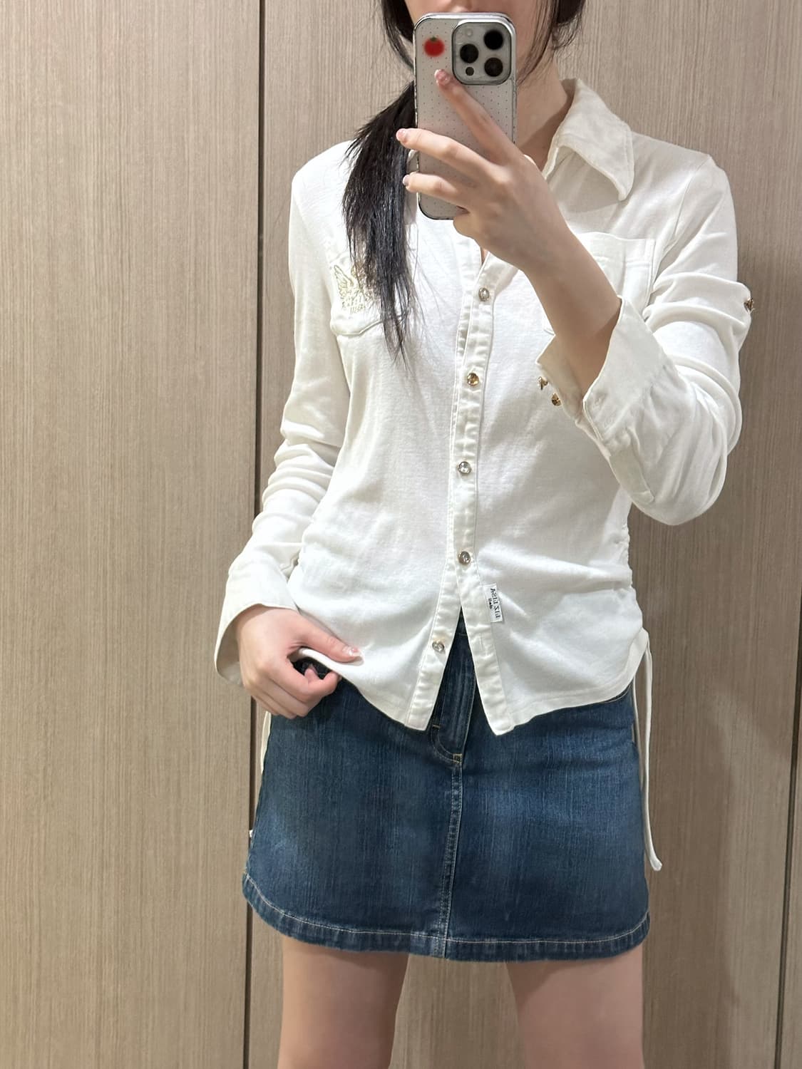 Y2K 타미 힐피거 청치마 상품이미지3