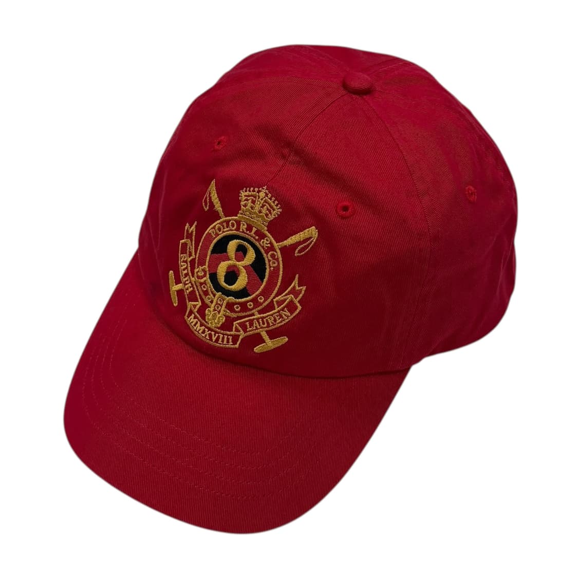 폴로 랄프로렌 빈티지 레드 볼캡 모자 상품이미지2