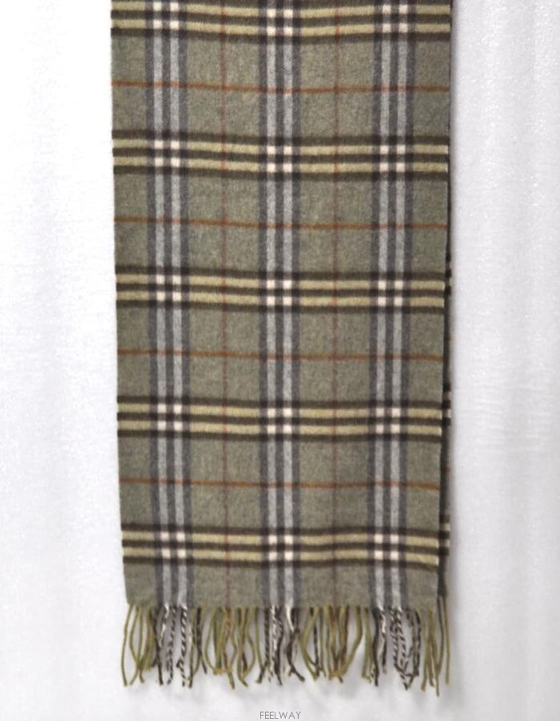 버버리/남녀공용캐시미어머플러(캐시미어100%)총길이158.5cm정품 상품이미지5