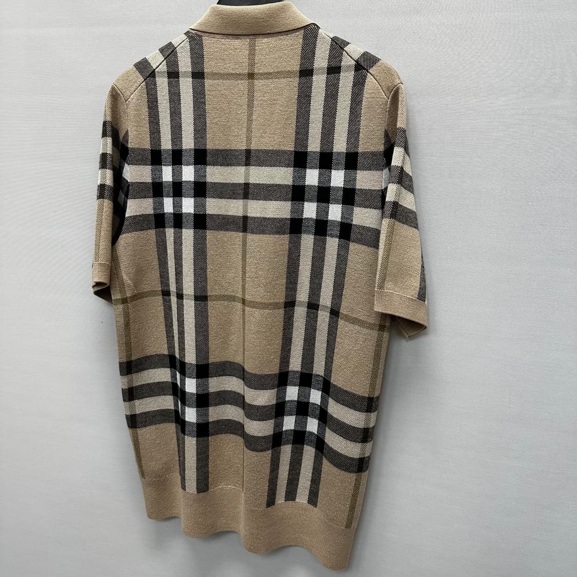 버버리 체크 니트 카라 반팔티 (95 100) 상품이미지5