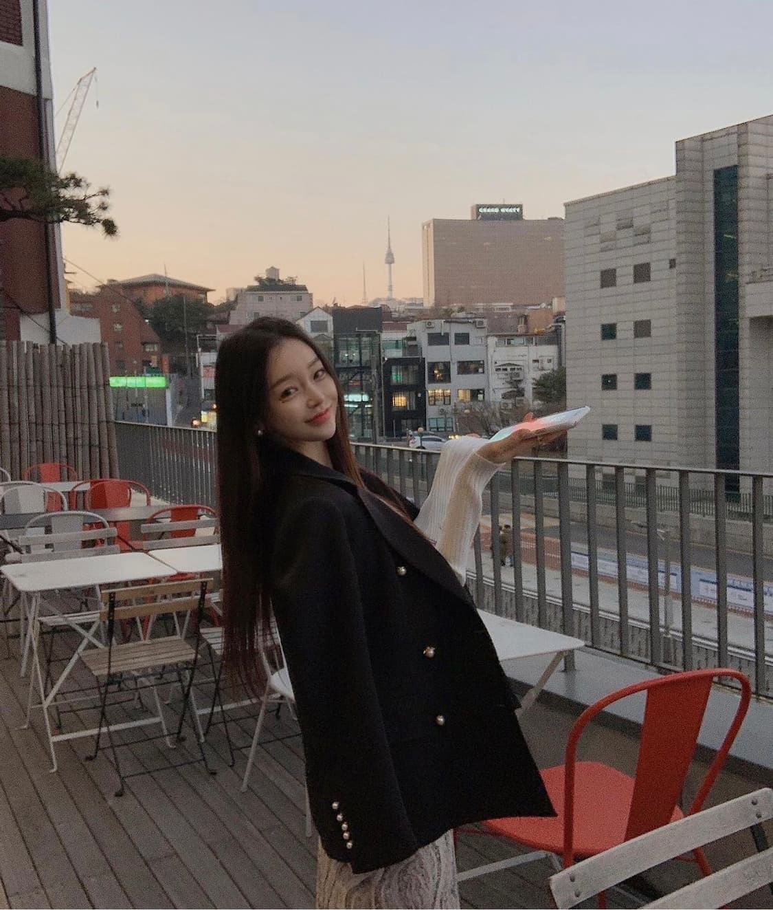 로즈팩토리 스티치 자켓 S 진주 버튼 블랙 아네로즈 시에 로즈니 로아르 상품이미지5