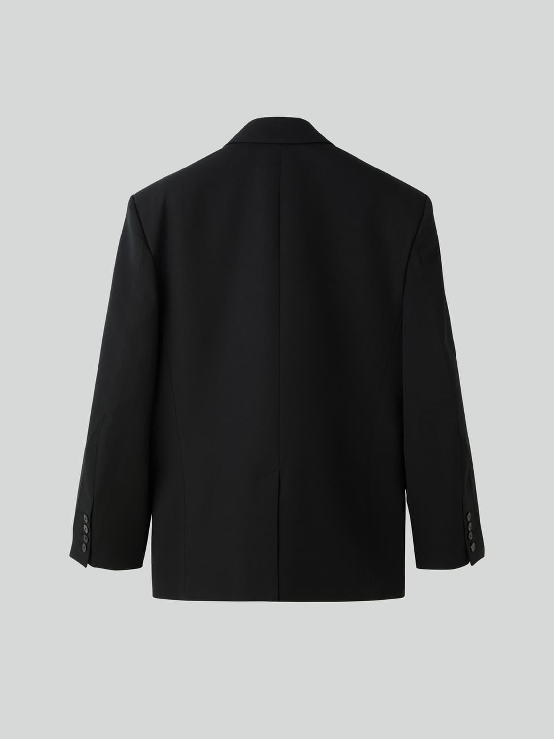 렉토 25FW 스트럭쳐 울 블렌드 싱글 자켓 블랙 상품이미지9