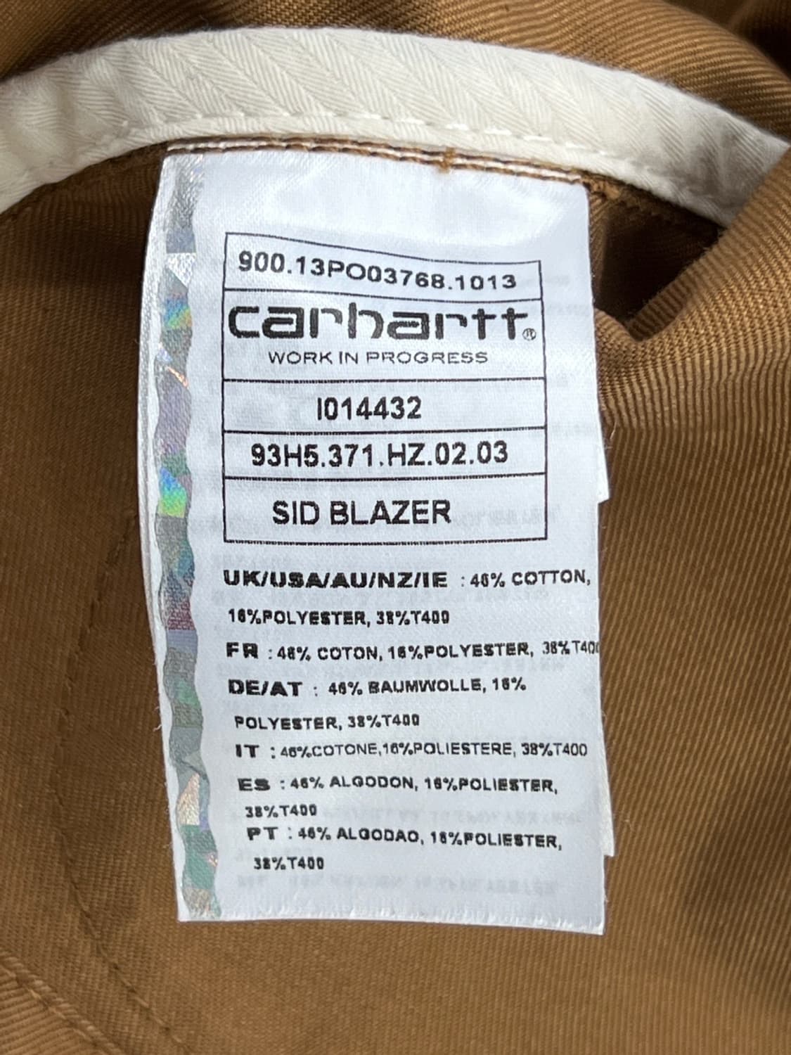 칼하트 WIP 시드 블레이저 상품이미지9