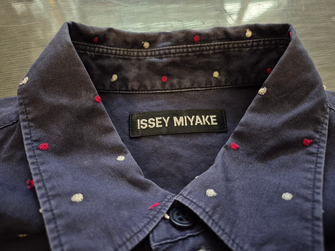 00s 이세이미야케 도트 패턴 셔츠 상품이미지5