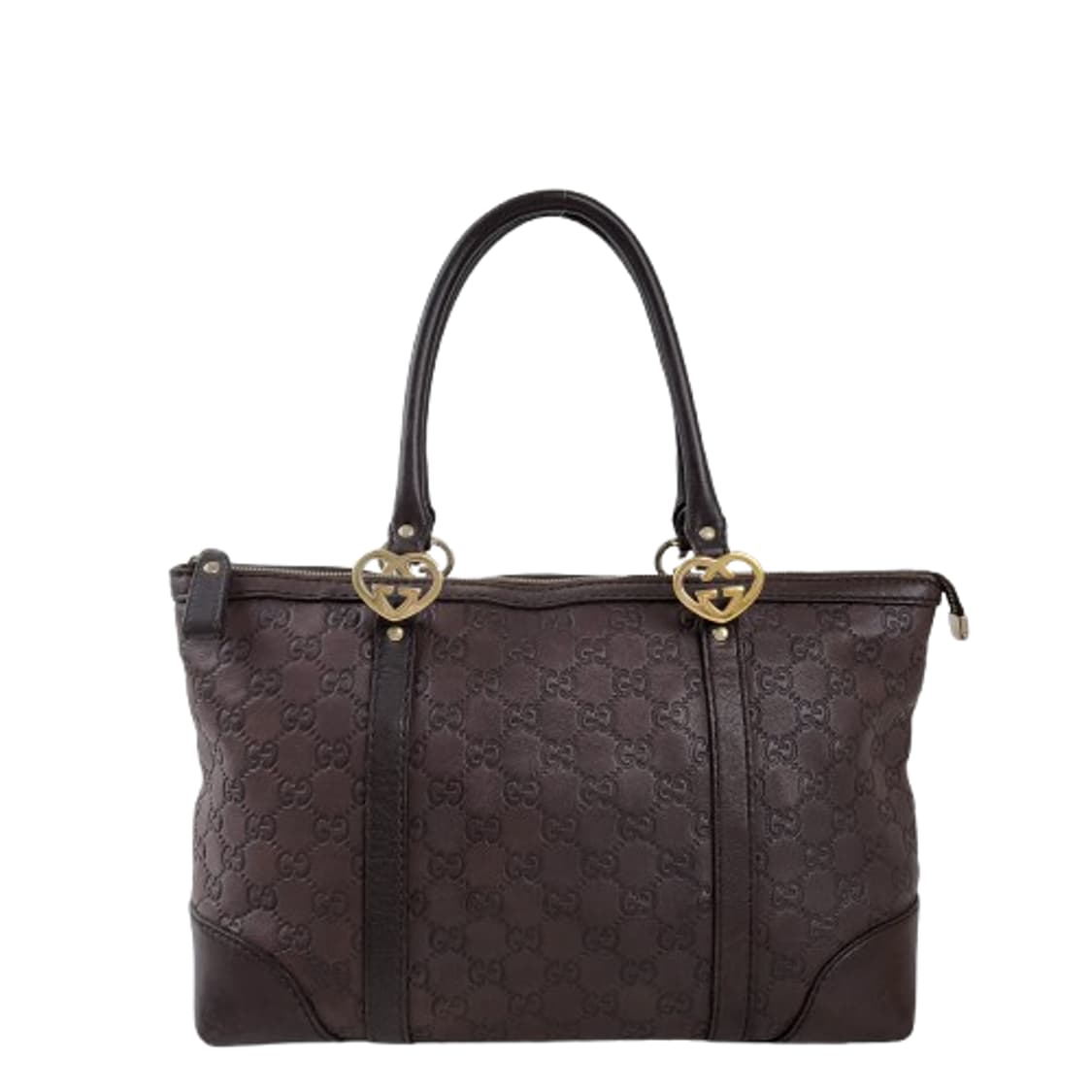 정품 구찌 시마 레더 러블리 하트 인터로킹 토트백 상품이미지1