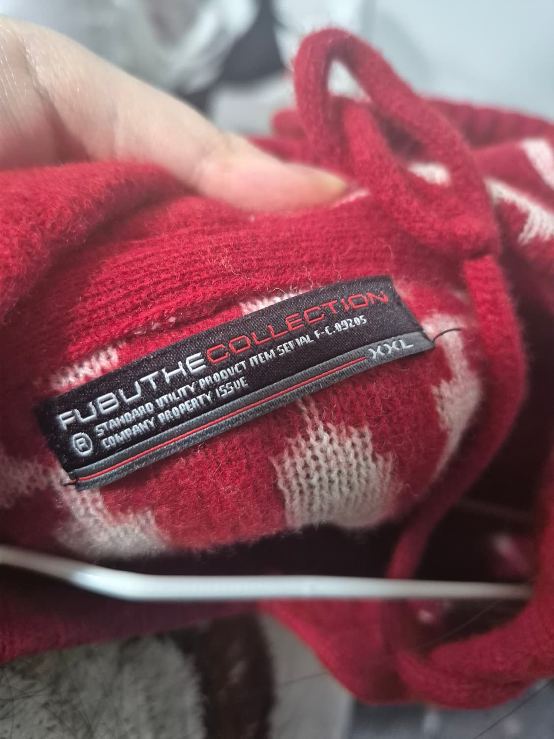 Fubu 후부 y2k 빈티지 모노그램 니트 후드티 00s 상품이미지4