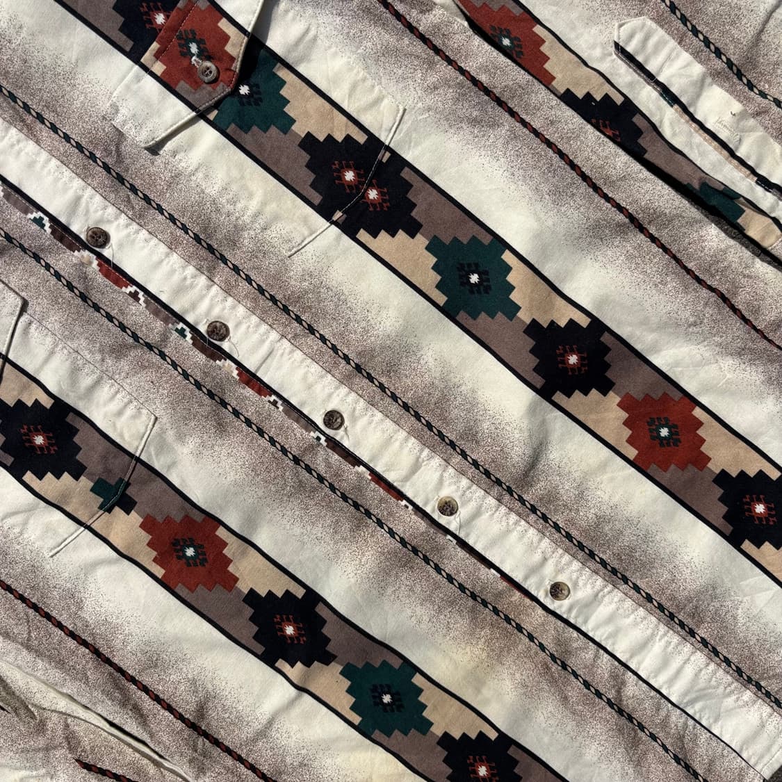 빈티지 팬핸들 슬림 웨스턴 셔츠 상품이미지5