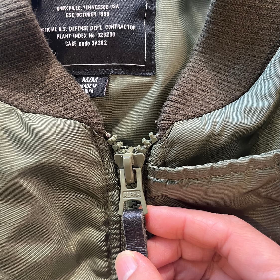 알파 인더스트리 N3B 숏 웨이스트 자켓 상품이미지8