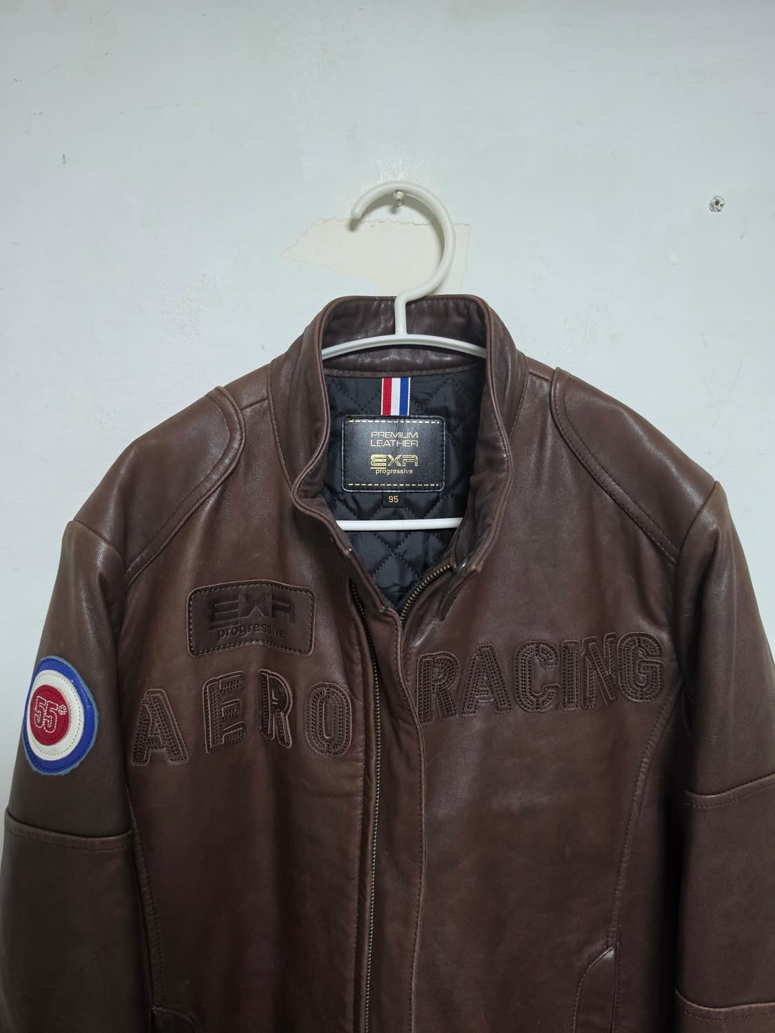 EXR AERORACING 브라운 양가죽 자켓 95 상품이미지3