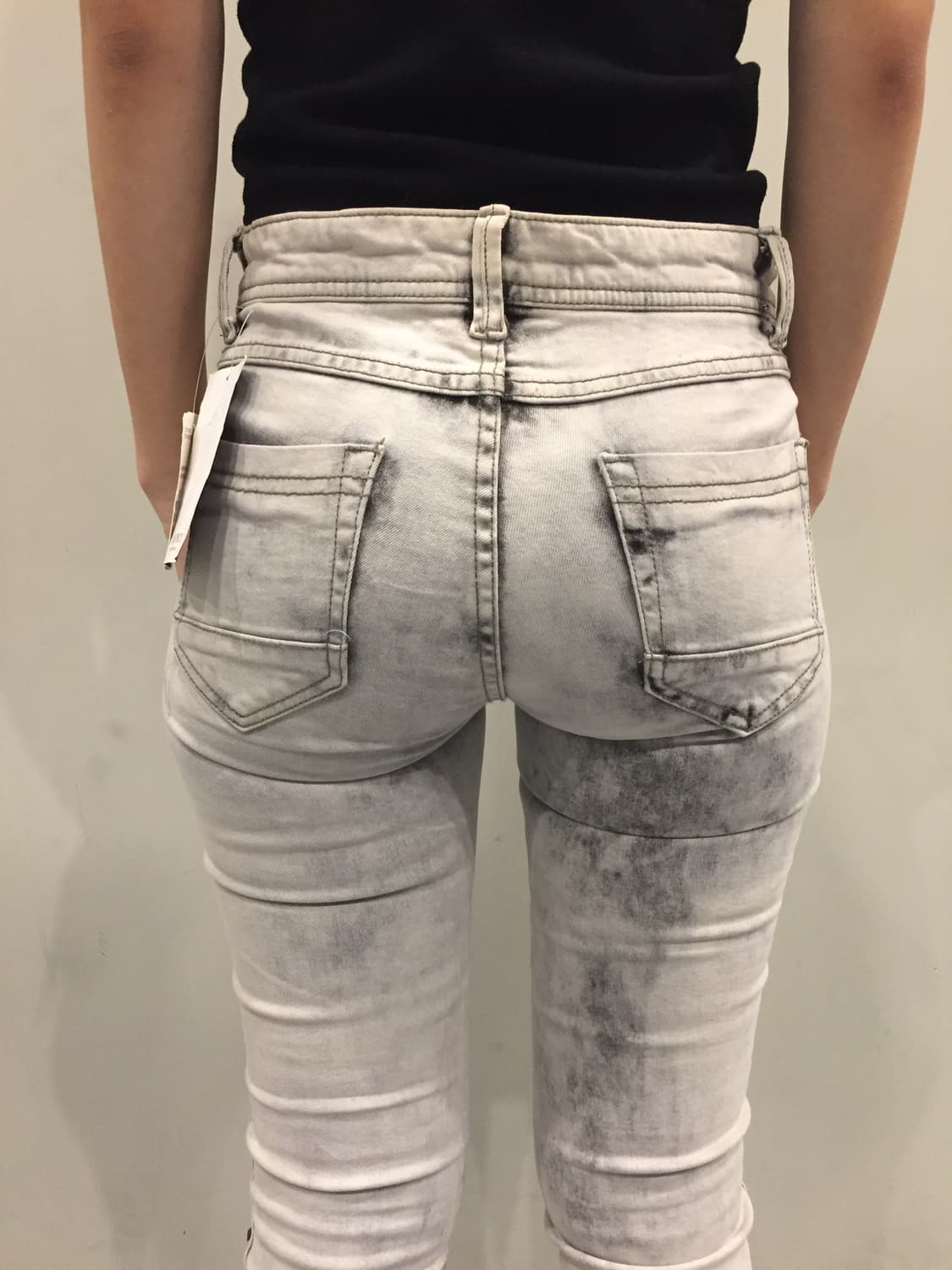 워싱 스터드 데님 팬츠 상품이미지7