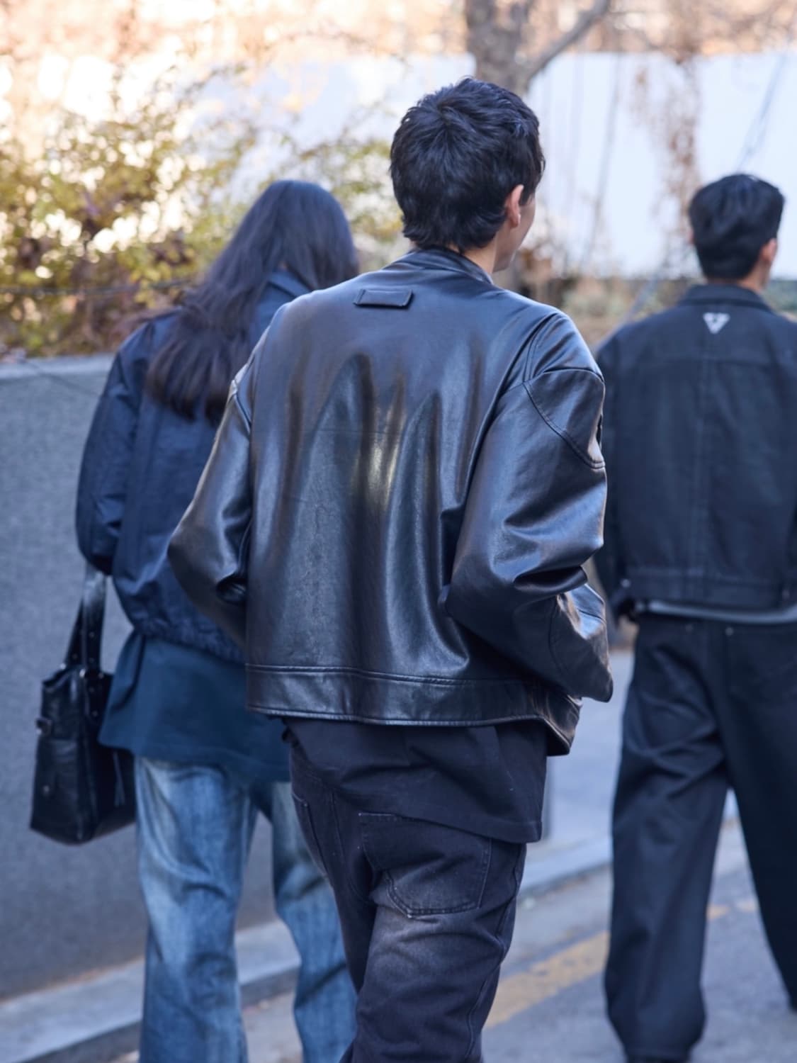 [새제품/3] 본바트 바이커 레더 자켓 - 블랙 상품이미지8