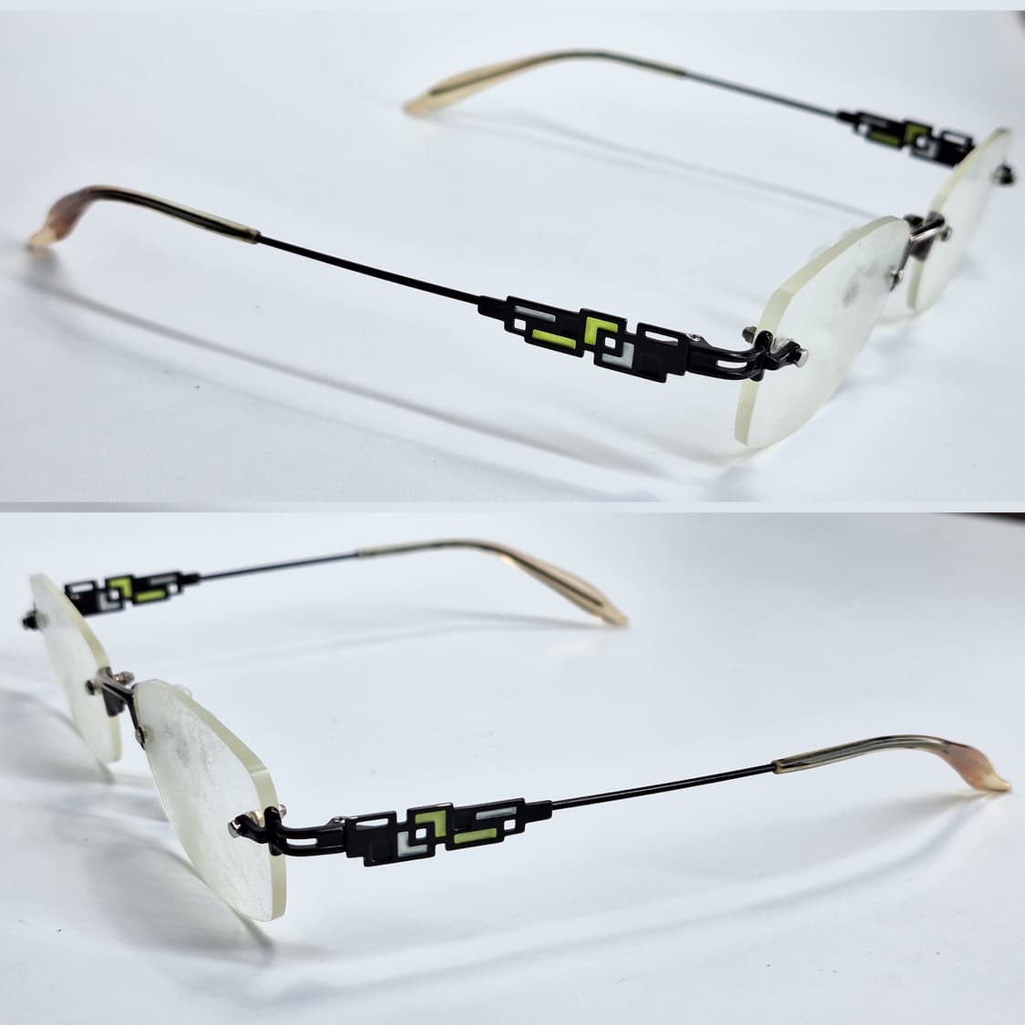 일본 빈티지 실버 무테 안경 클래식 미니멀 안경테 아이웨어 수입 깔끔한  상품이미지5