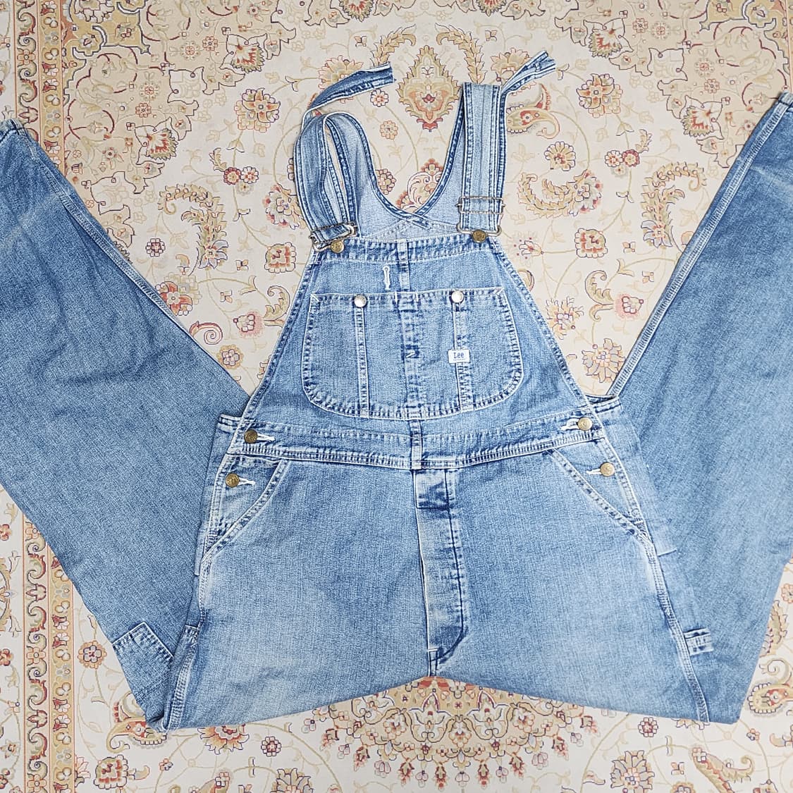 일본) LEE 오버롤 카펜터 빅사이즈 멜빵바지 36 상품이미지1