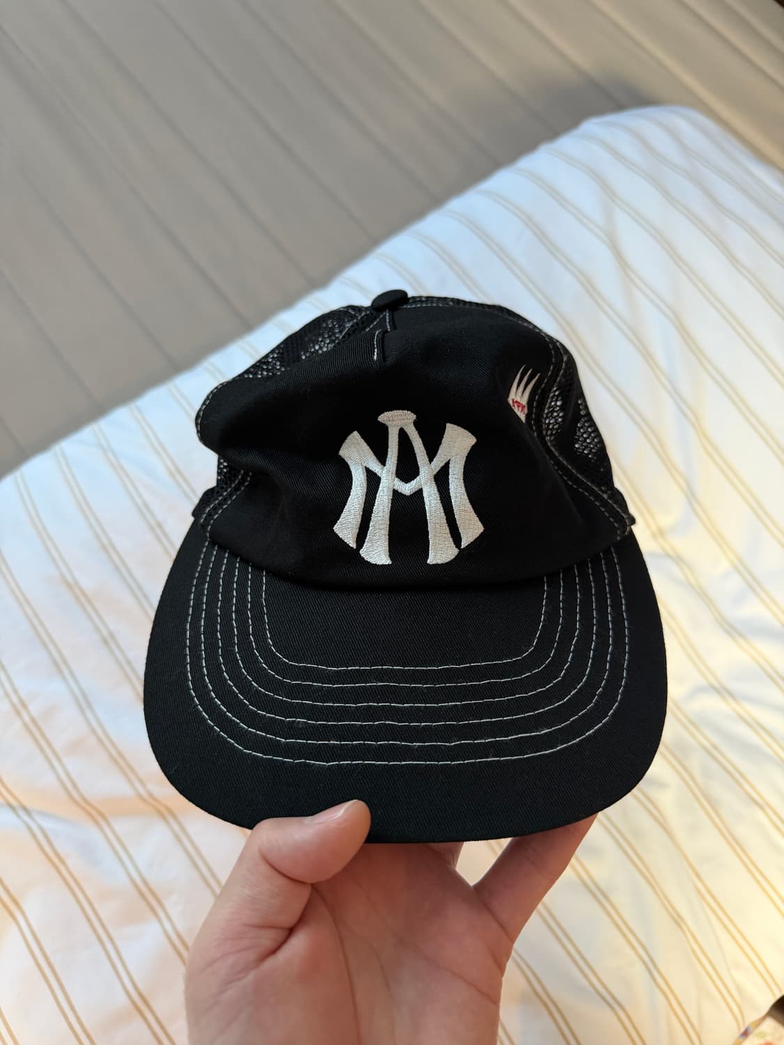 애프터매스 로고 메쉬 볼캡 블랙  상품이미지1