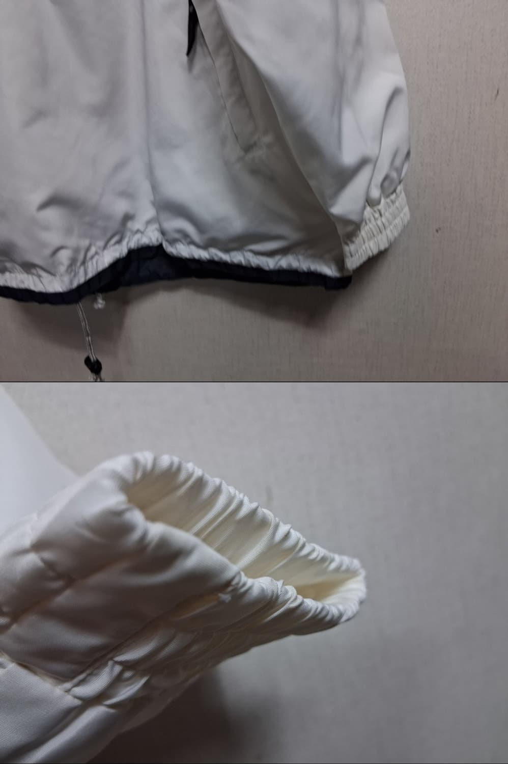 Sergio Tacchini 화이트 반집업 바람막이점퍼 반기모 춘추 루즈 상품이미지4