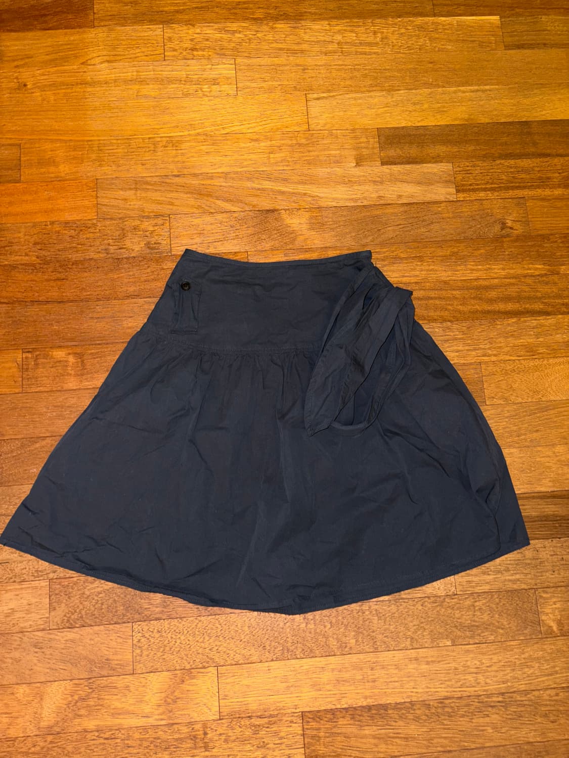 블랙 미디 스커트 상품이미지2