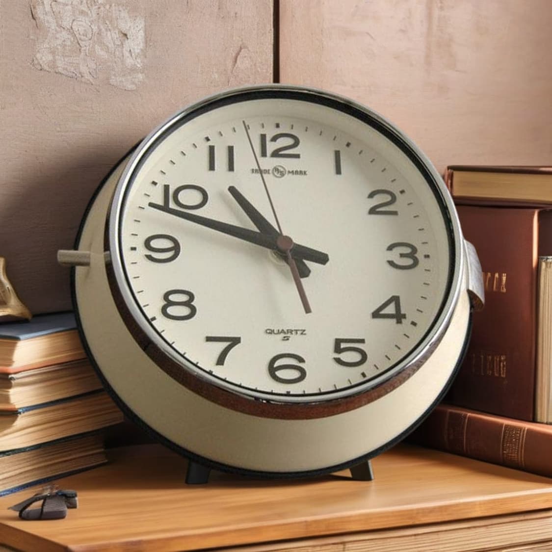 PFS X 세이코 무소음 레트로 방진 벽시계 아이보리 상품이미지1