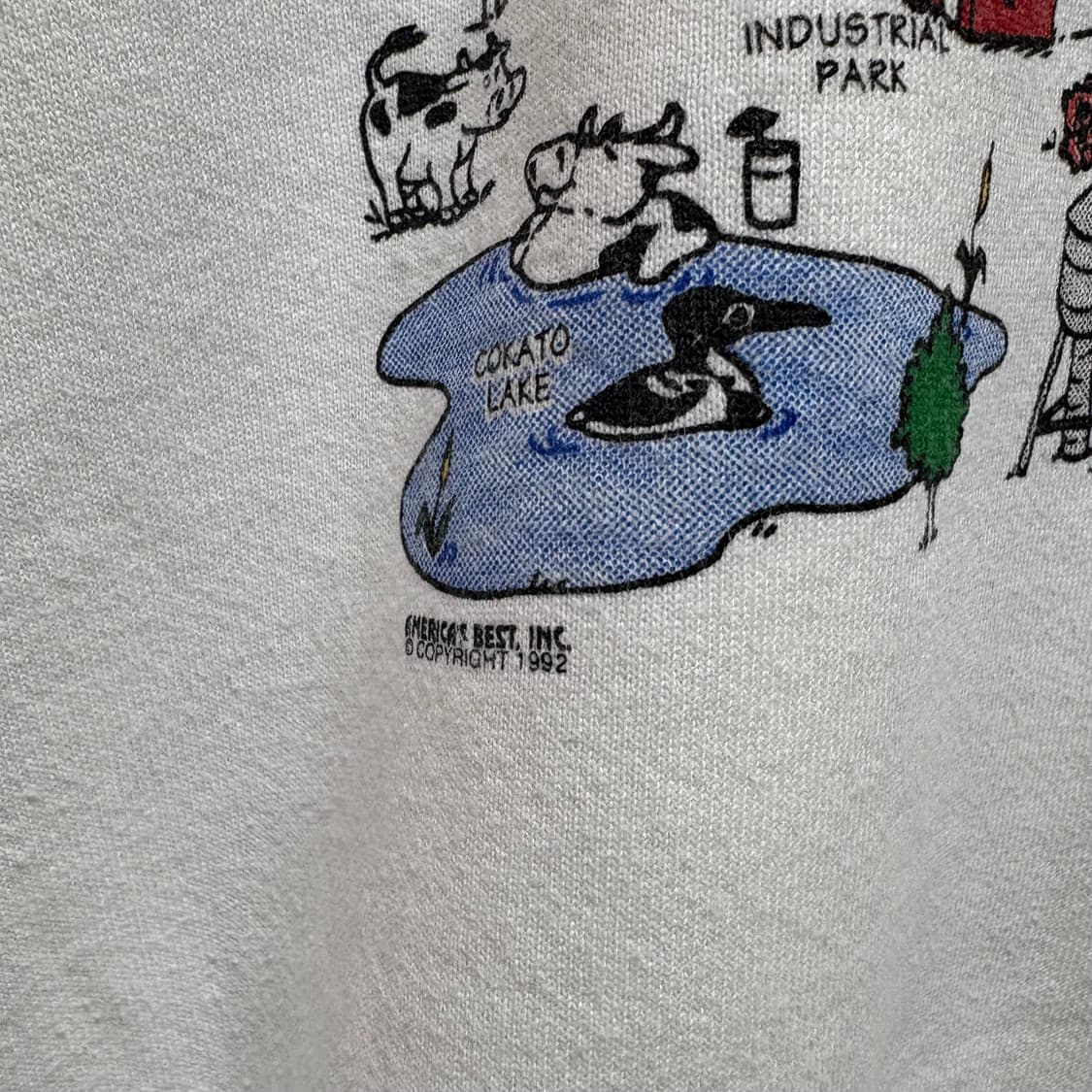 Fruit of the Loom 92's USA vintage 스웻 L 상품이미지4