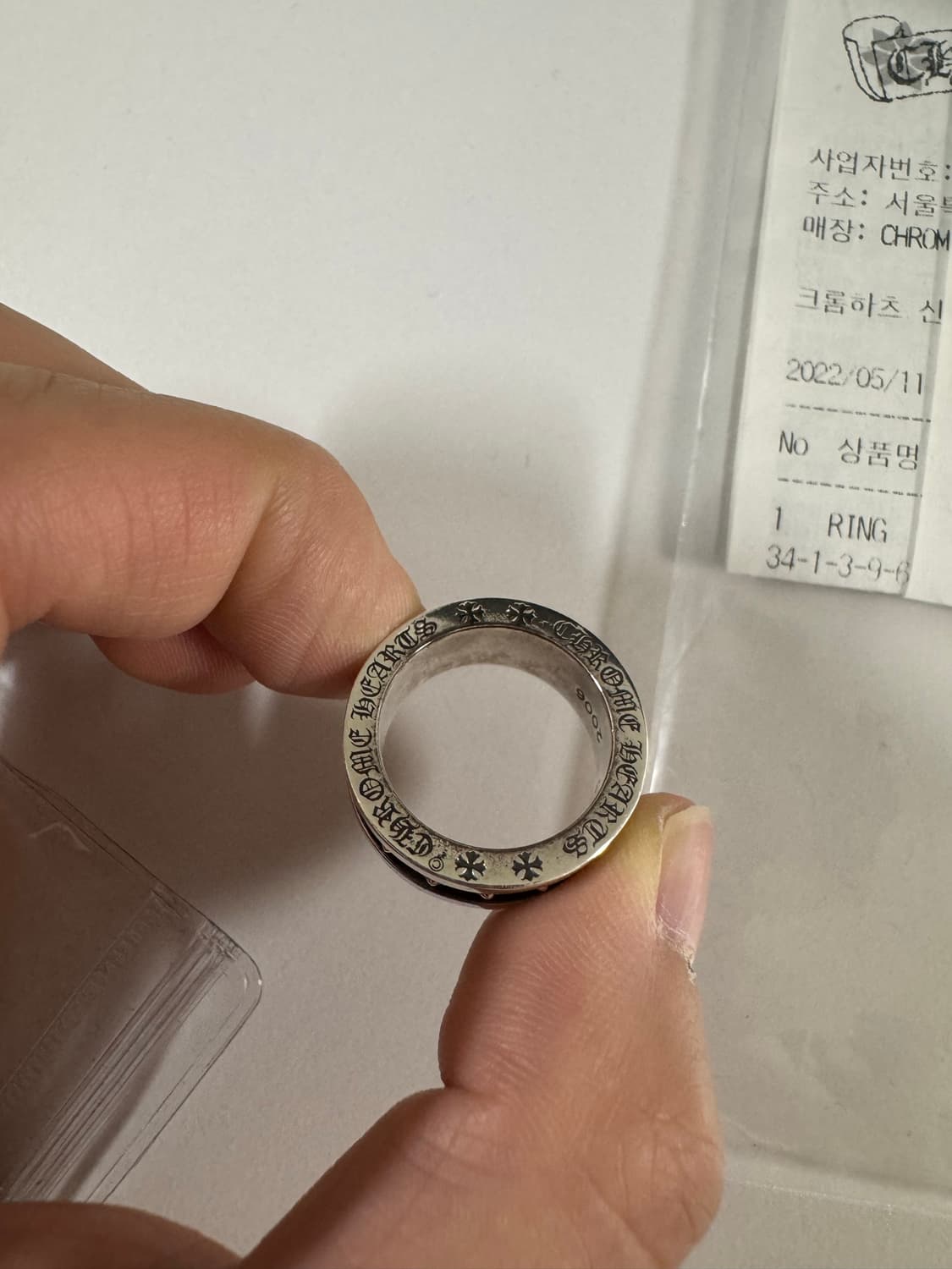 [US 7.5] 크롬하츠 미니플러스링 상품이미지3