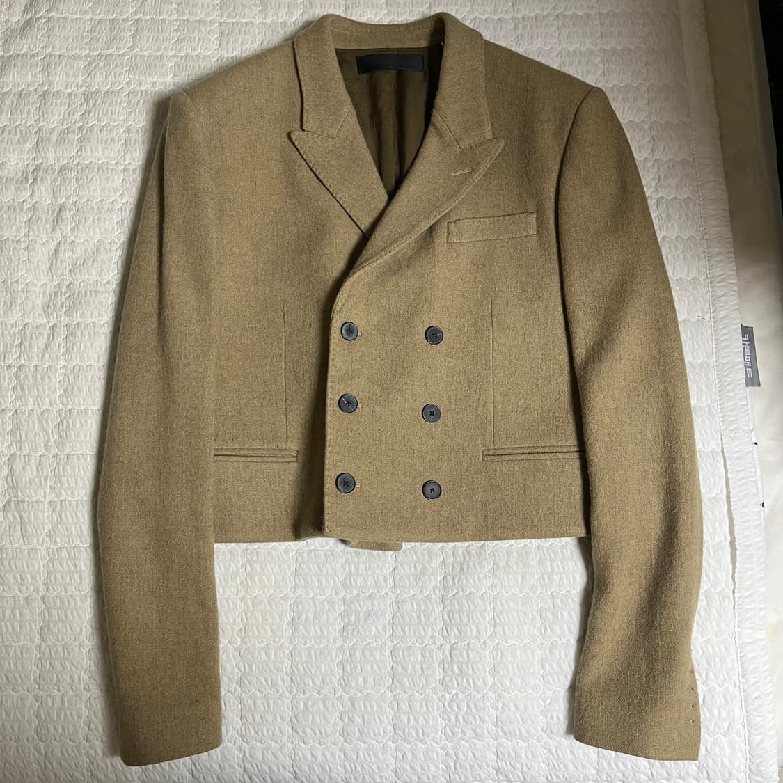 하이더아커만 20FW 울 베이지 카멜 숏 자켓 상품이미지3