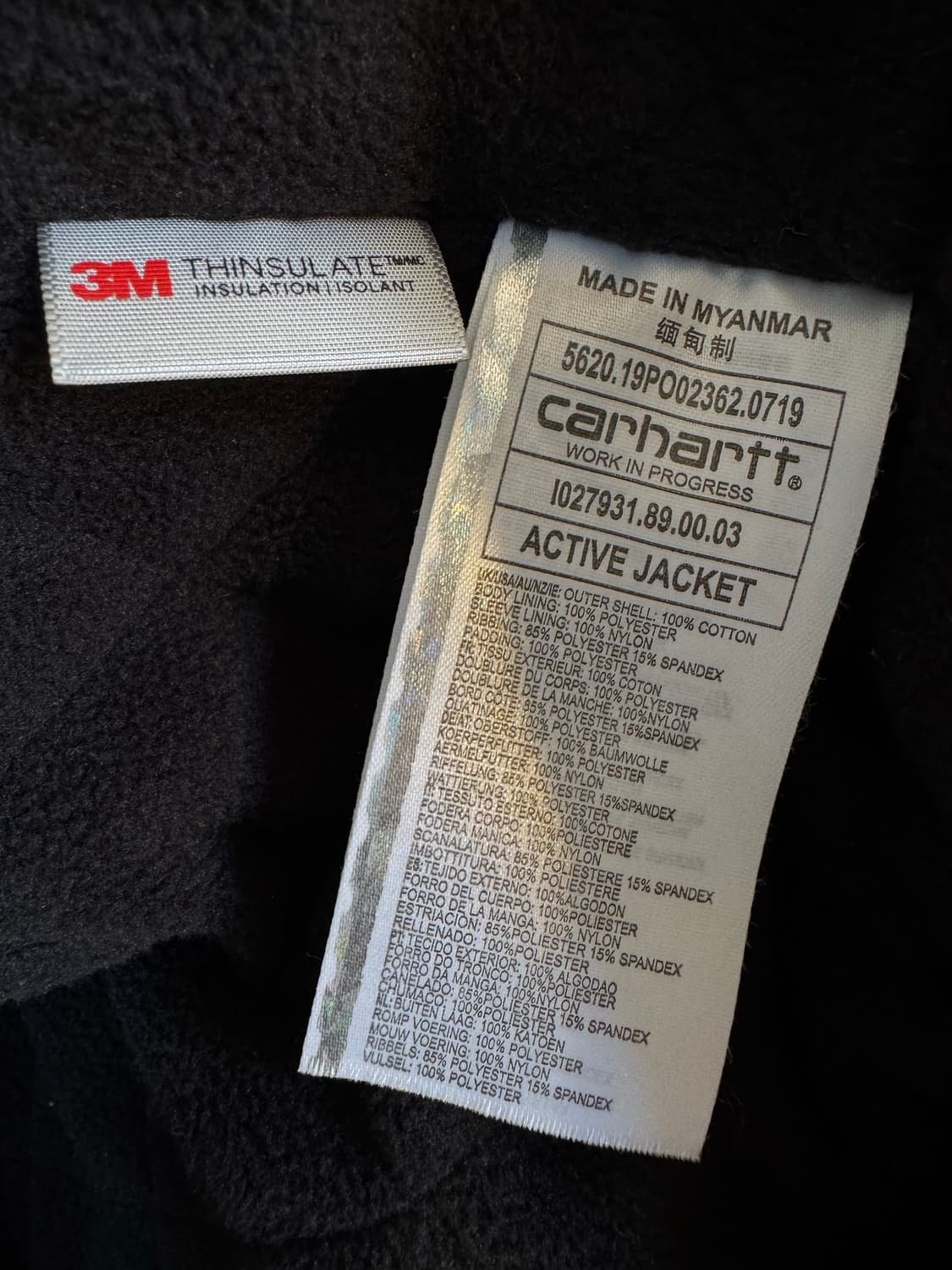 [M]칼하트wip OG 액티브 자켓 블랙 상품이미지5