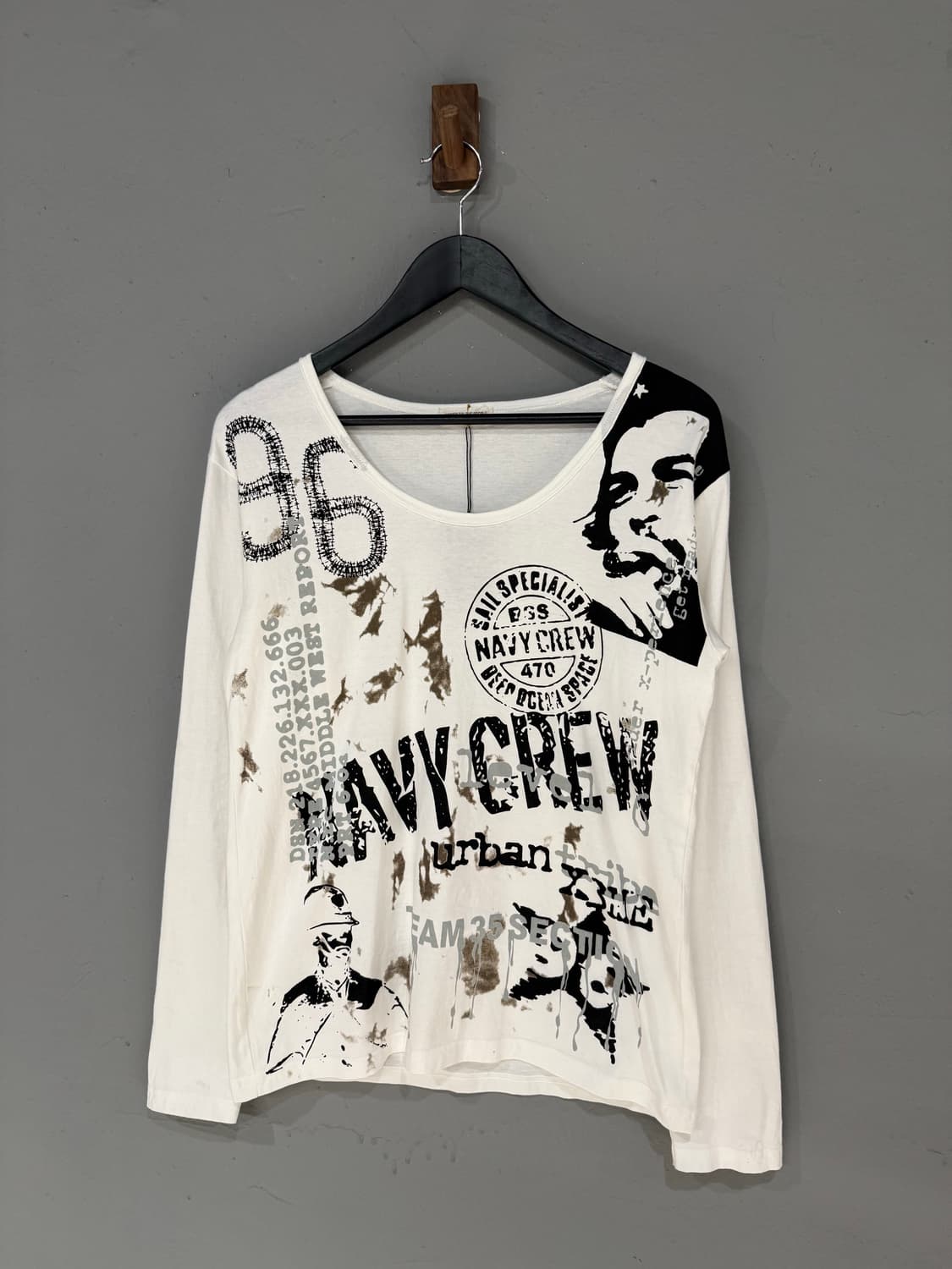 printing detail u-neck long sleeve 상품이미지5