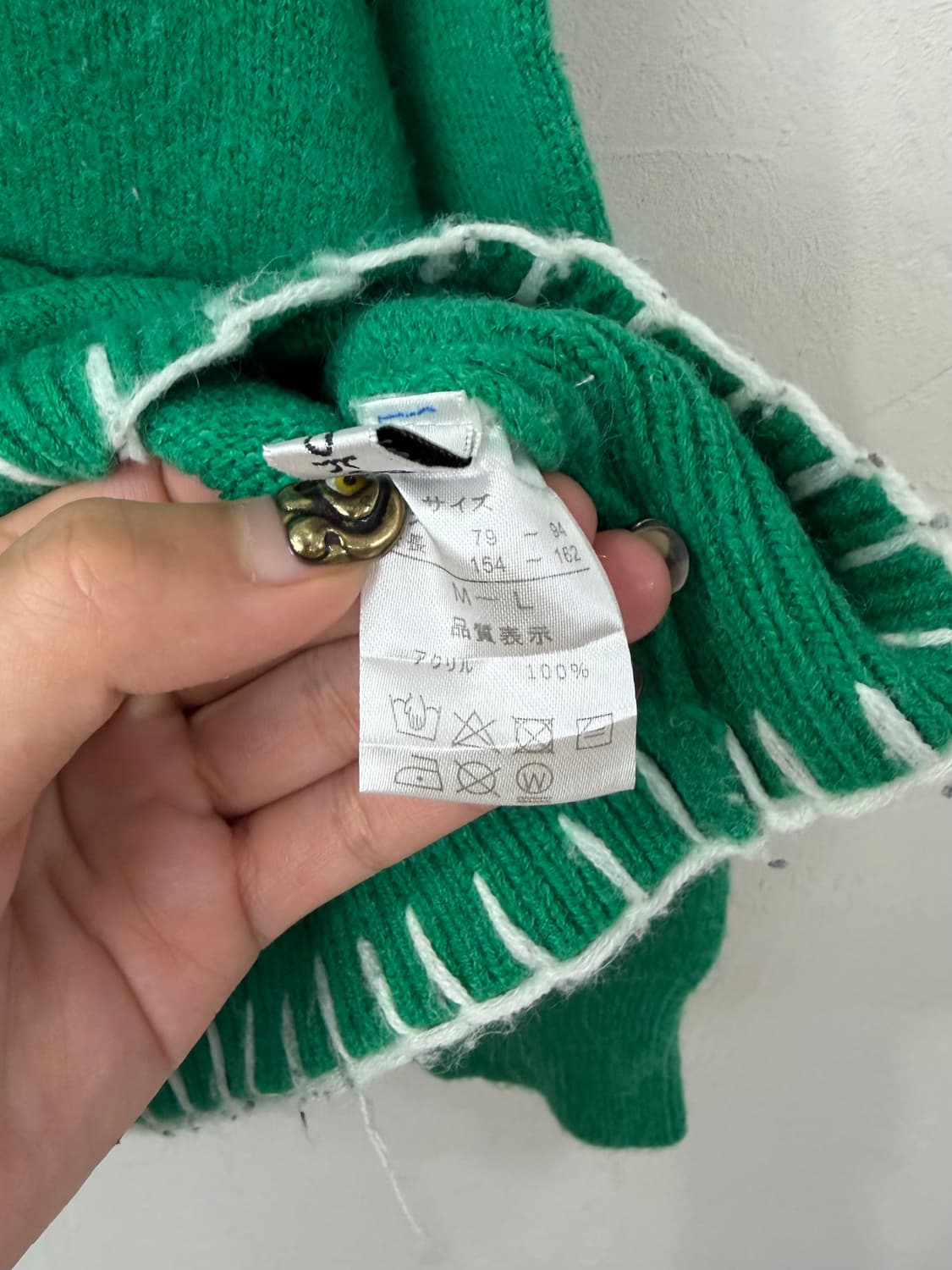 JPN 하트 스티치 니트 상품이미지5