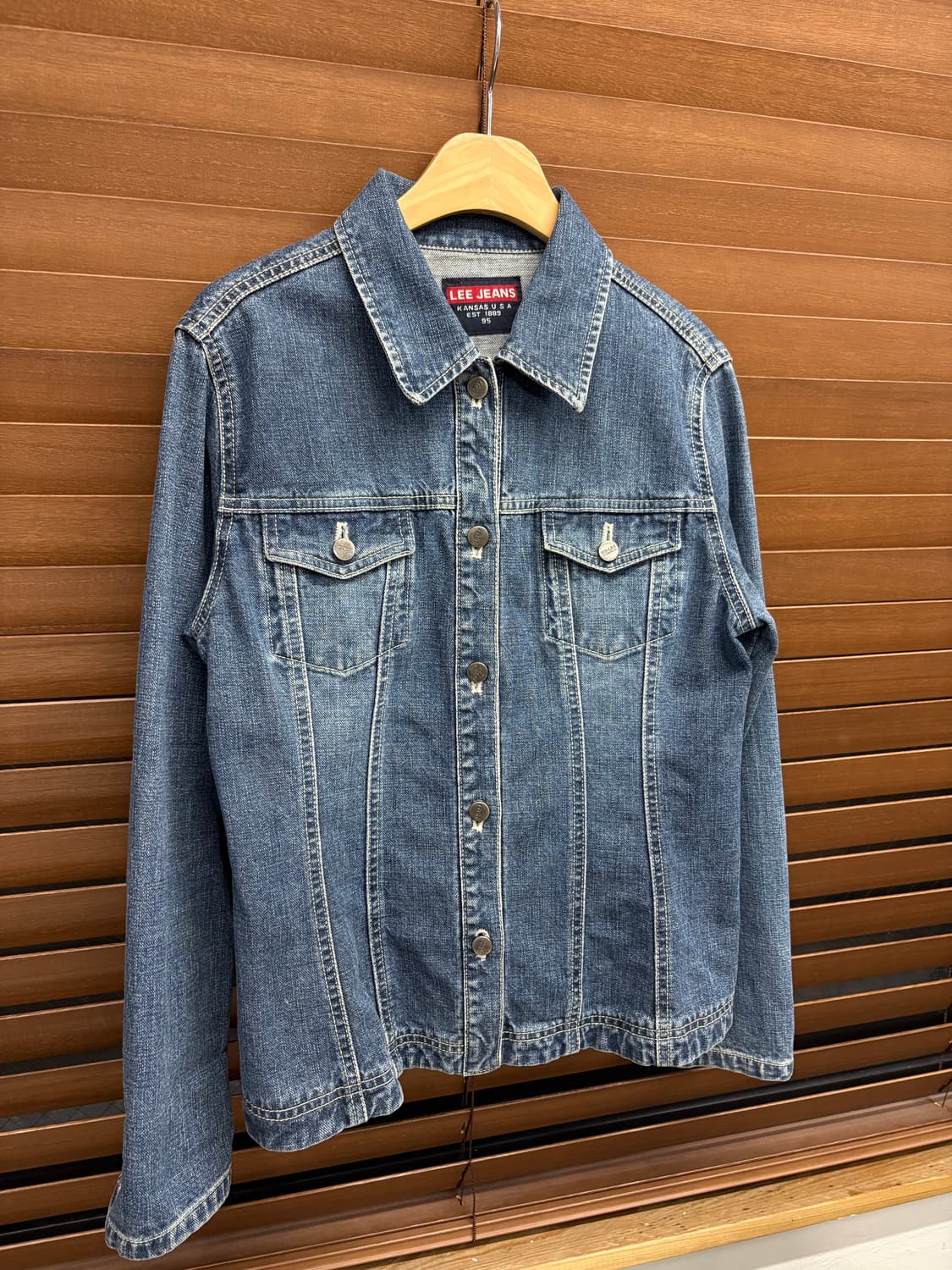 LEE 리 진스 워싱 데님 자켓 상품이미지1