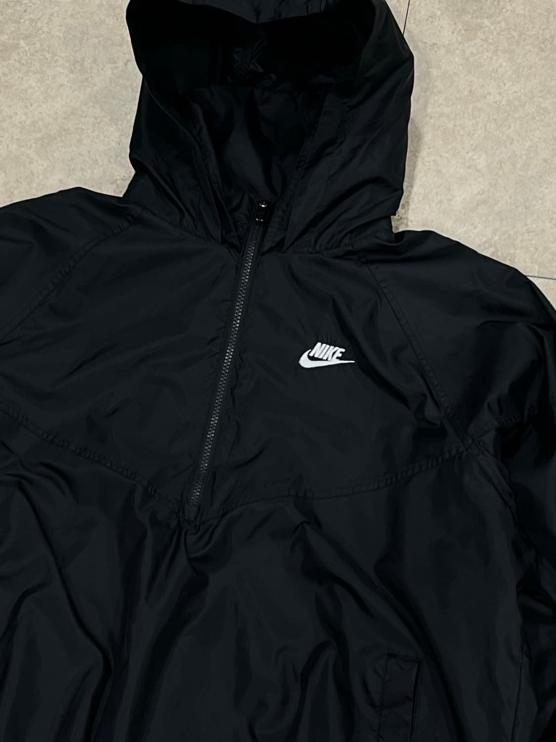 나이키 윈드러너 언라인드 우븐 아노락 블랙 상품이미지3