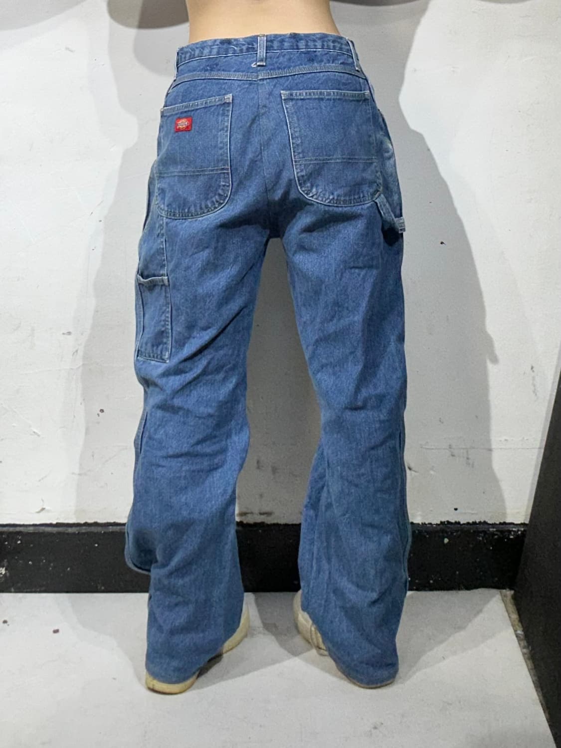 디키즈 중청 와이드 카펜터 워크 팬츠 데님 팬츠 청바지 스케이트 바지 상품이미지3