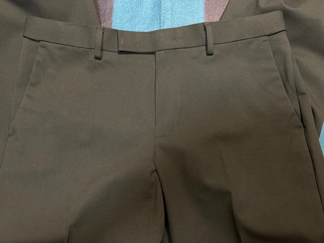 [무탠다드] 세미 와이드 히든 밴딩 슬랙스 [블랙] - 33 상품이미지5