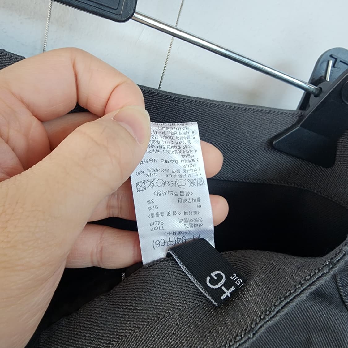 엣지 블랙 데님바지 상품이미지8