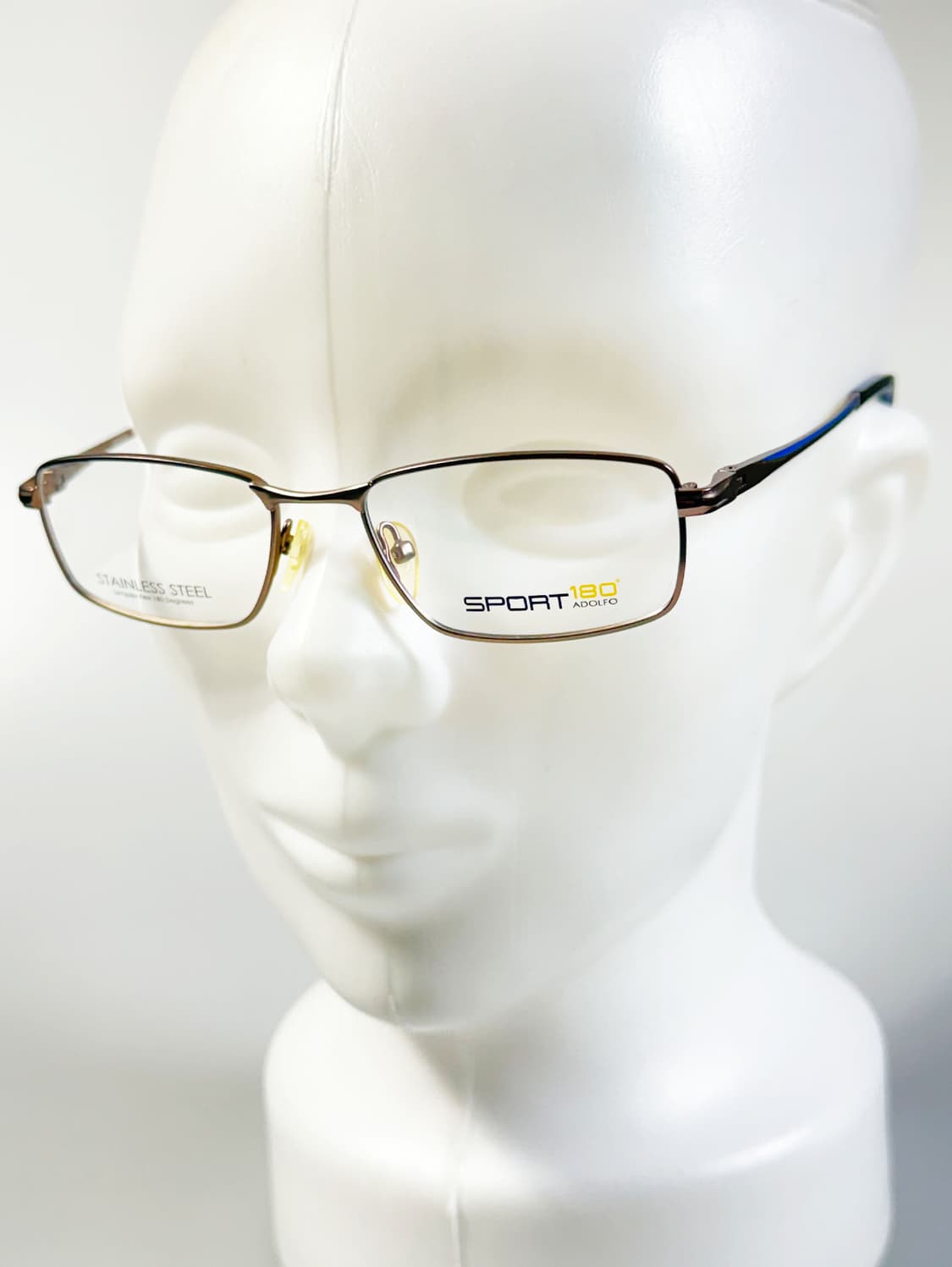 ADOLFO SPORT 180 슬림 스퀘어 메탈 빈티지 안경 상품이미지8