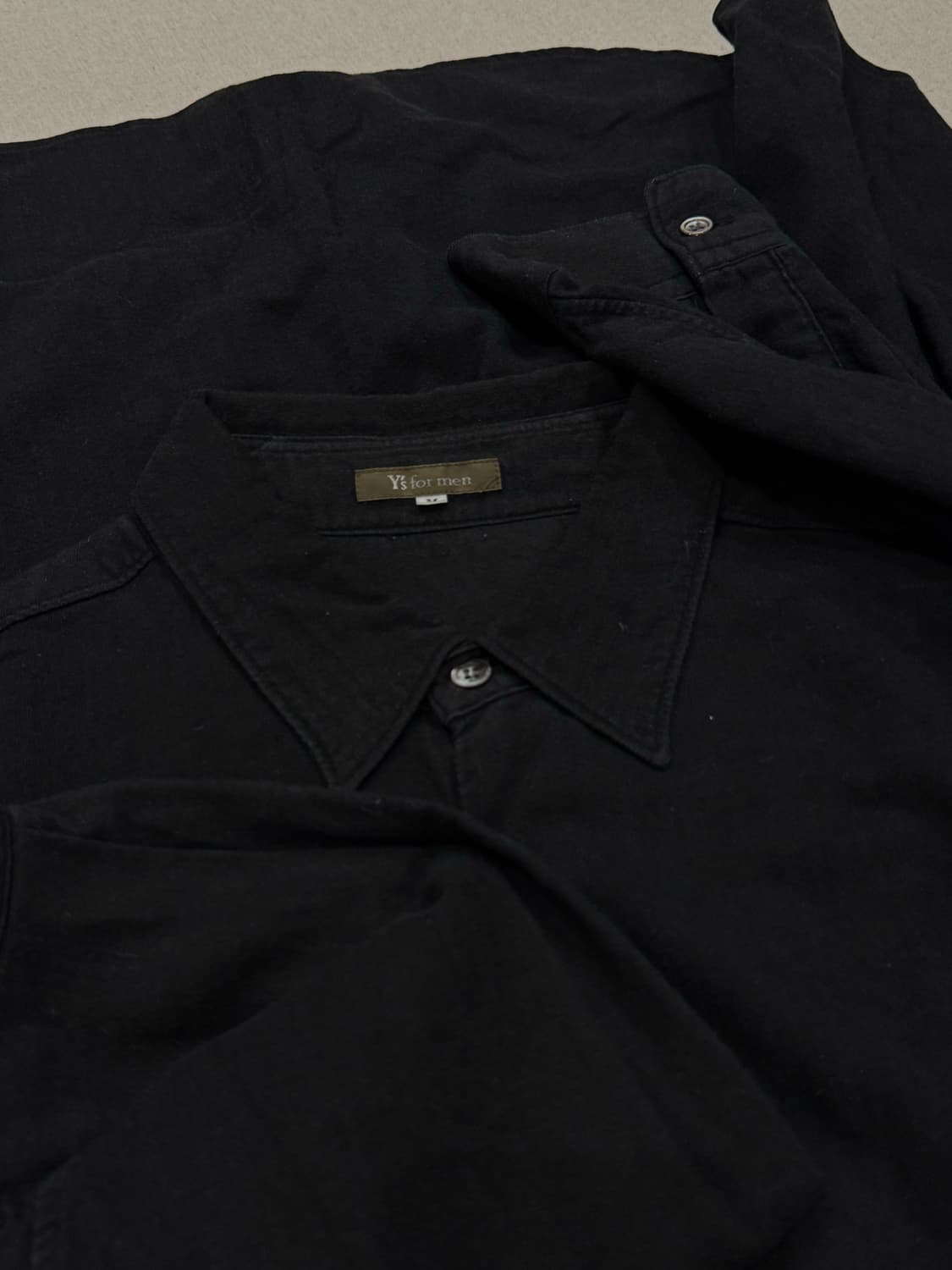 요지야마모토 00s 레이온코튼 롱셔츠 상품이미지5