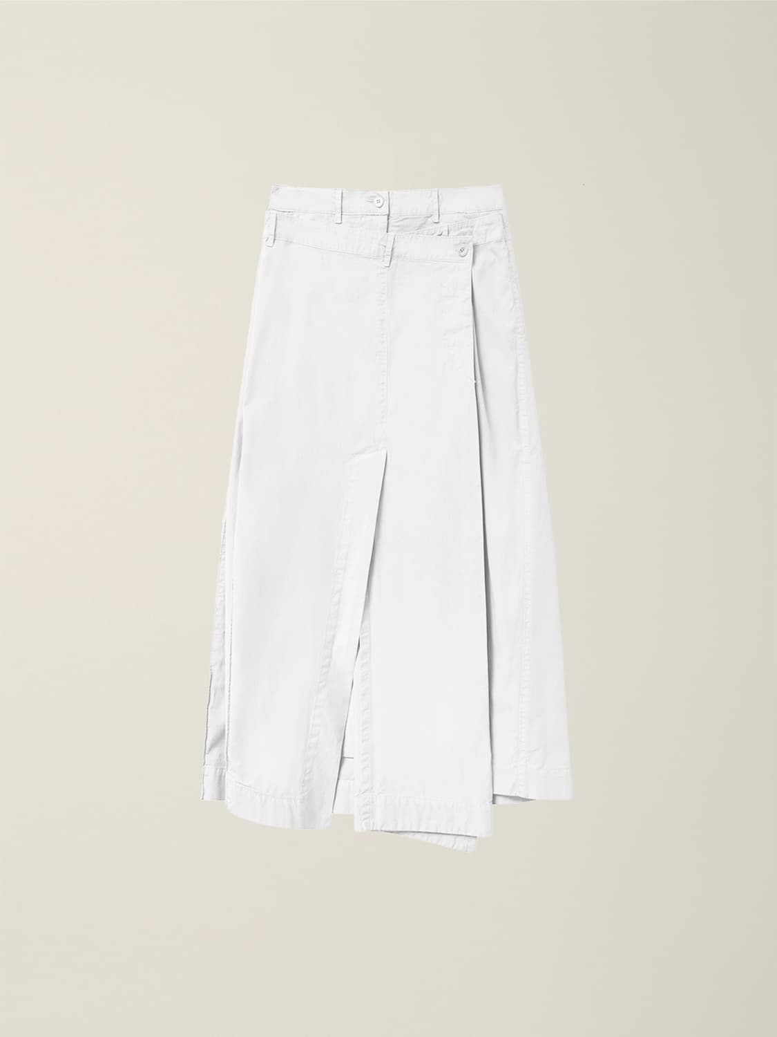 누마레ee DOUBLE WAIST SKIRT WHITE 상품이미지1
