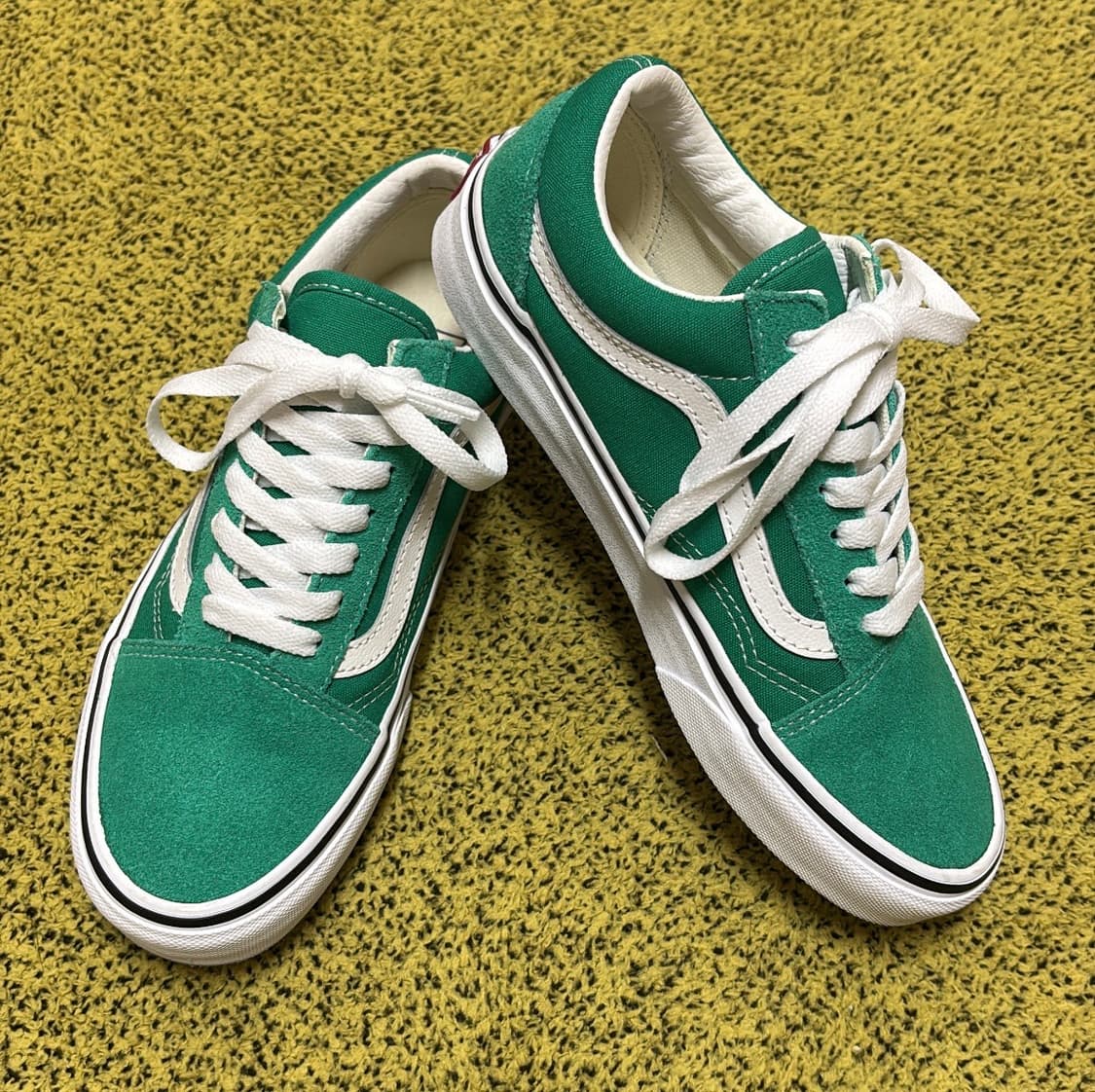 새 상품 급) 반스 올드스쿨 스니커즈 그린 230 상품이미지4