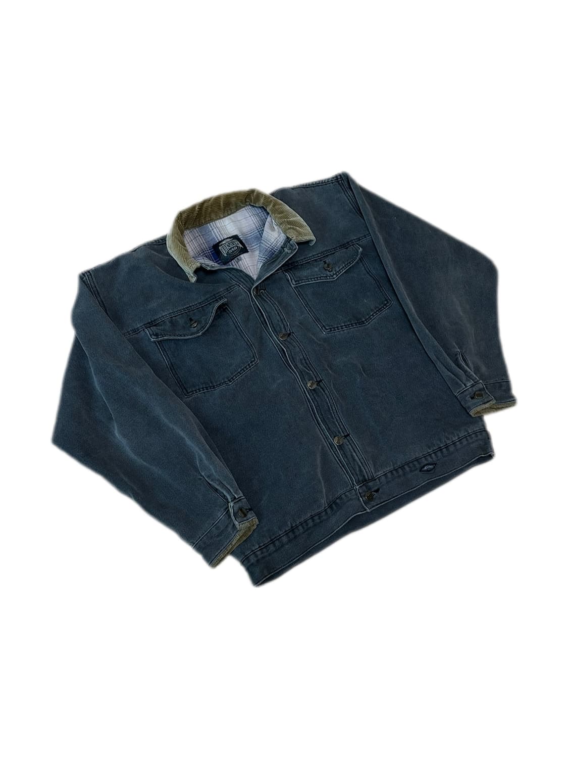 80s 퀵실버 솔트 워터 데님 USA 코듀로이 블랙 워싱 워크자켓 상품이미지2